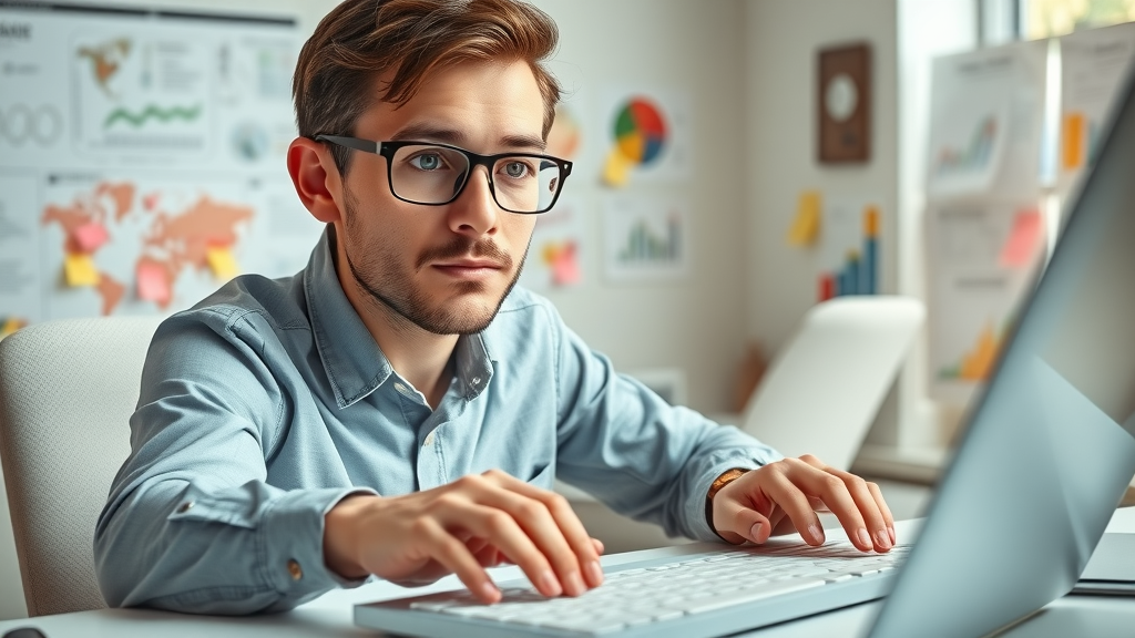 Curious marketing professional researching FAQs on content marketing &amp; blogging
