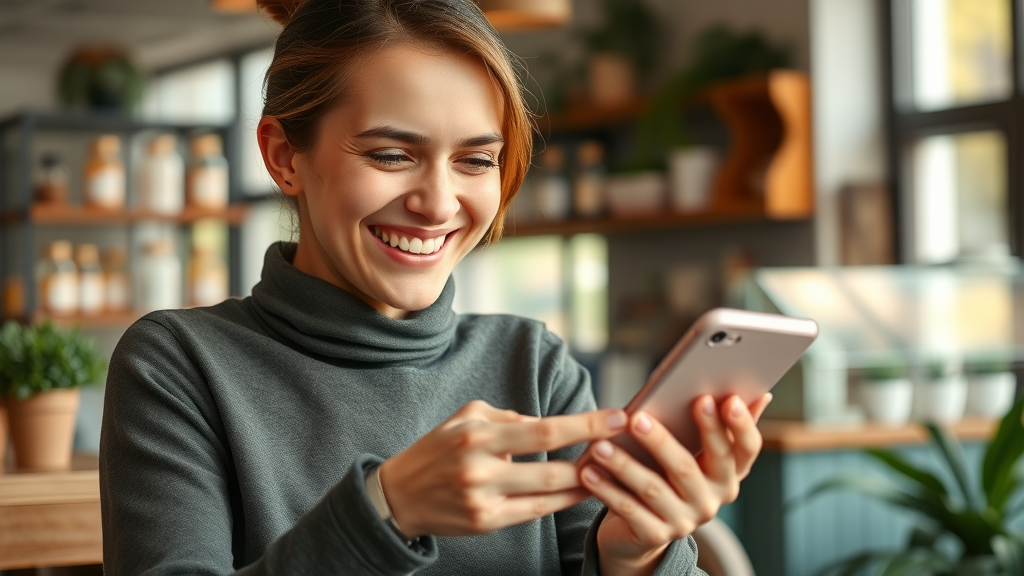 customer leaving positive review for local business online review local seo