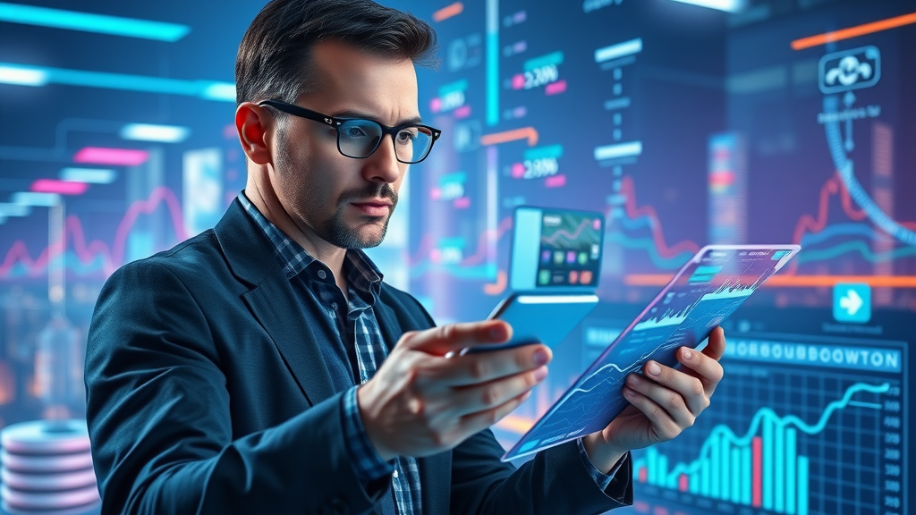 marketing analytics &amp; roi - futuristic analytics dashboard visualizing multi-channel attribution data streams